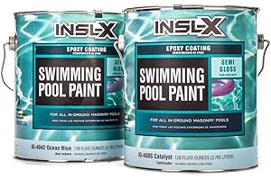 BENJAMIN MOORE & CO-INSL-X IG4042S99-2K Gallon Blue Epox Pool Paint, 1 Gallon (Pack of 2)