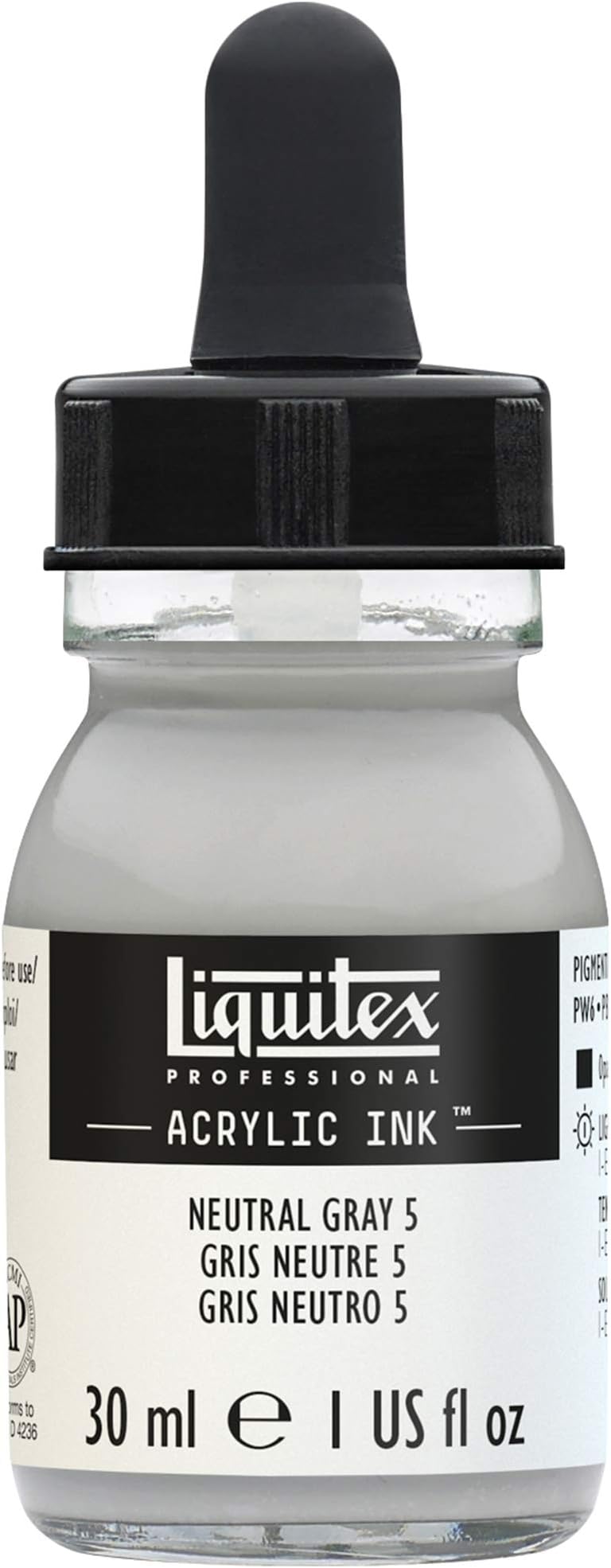 Liquitex Liquid Professional Acrylic Ink 30 ml Neutral Grey 5 Airbrush Paint