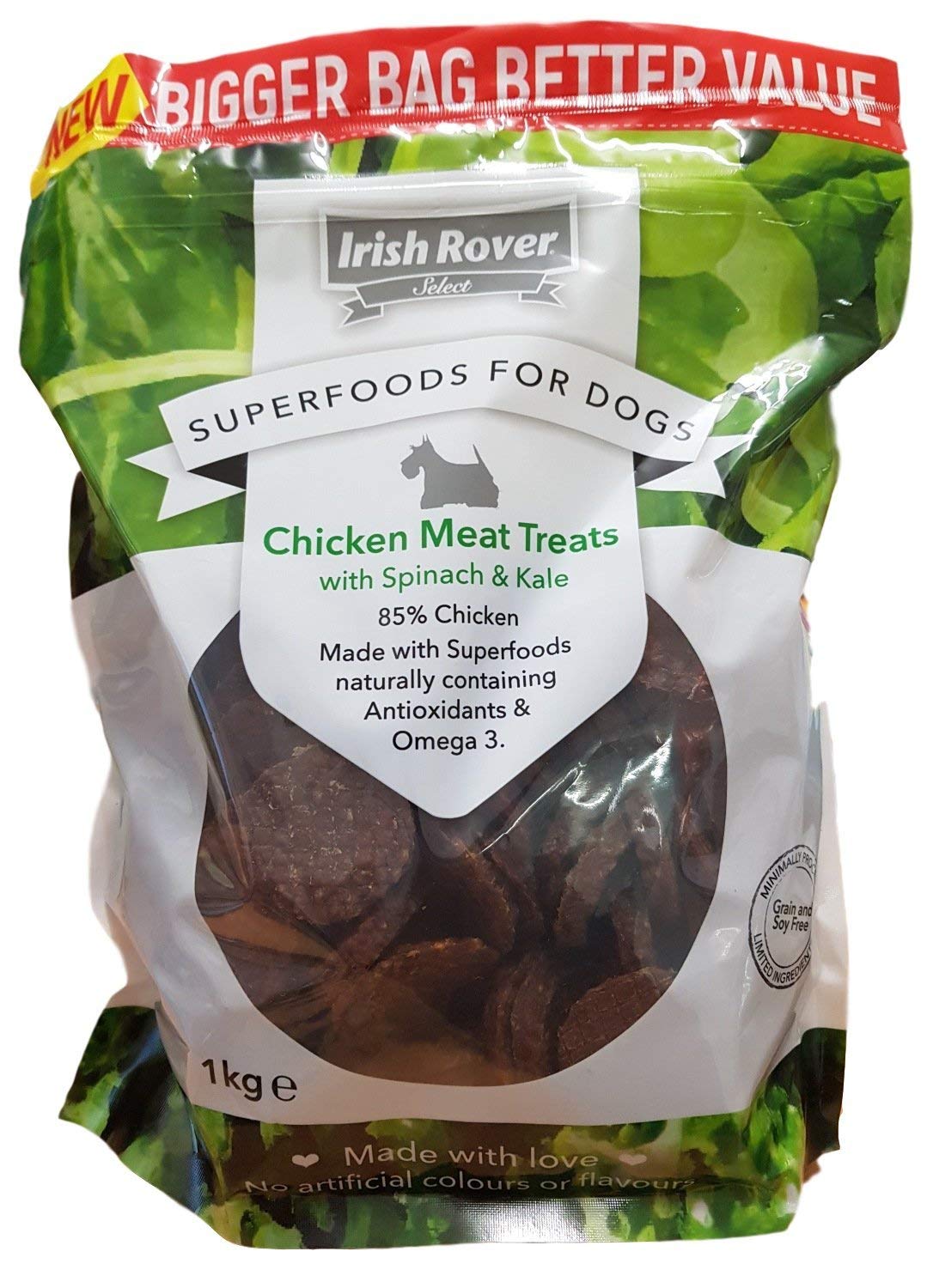 2 X New Select Super Foods for Dogs Chicken Spinach and Kale 1Kg