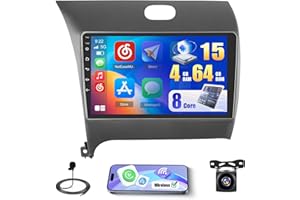 5Ghz WiFi 8 Core 4G+64G Android 15 Radio for Kia Cerato K3 Forte 2013-2018 Car Stereo with Wireless Carplay Android Auto,5.0 
