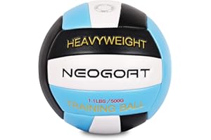 NEOGOAT 1.1LBS Weighted Heavy Volleyball For Setters Serve Trainer Setter Weighted Volleyball Training Equipment Size 5 Soft PU Leather, Durable for in&Outdoor Training, Perfect for Setting, Rebounders