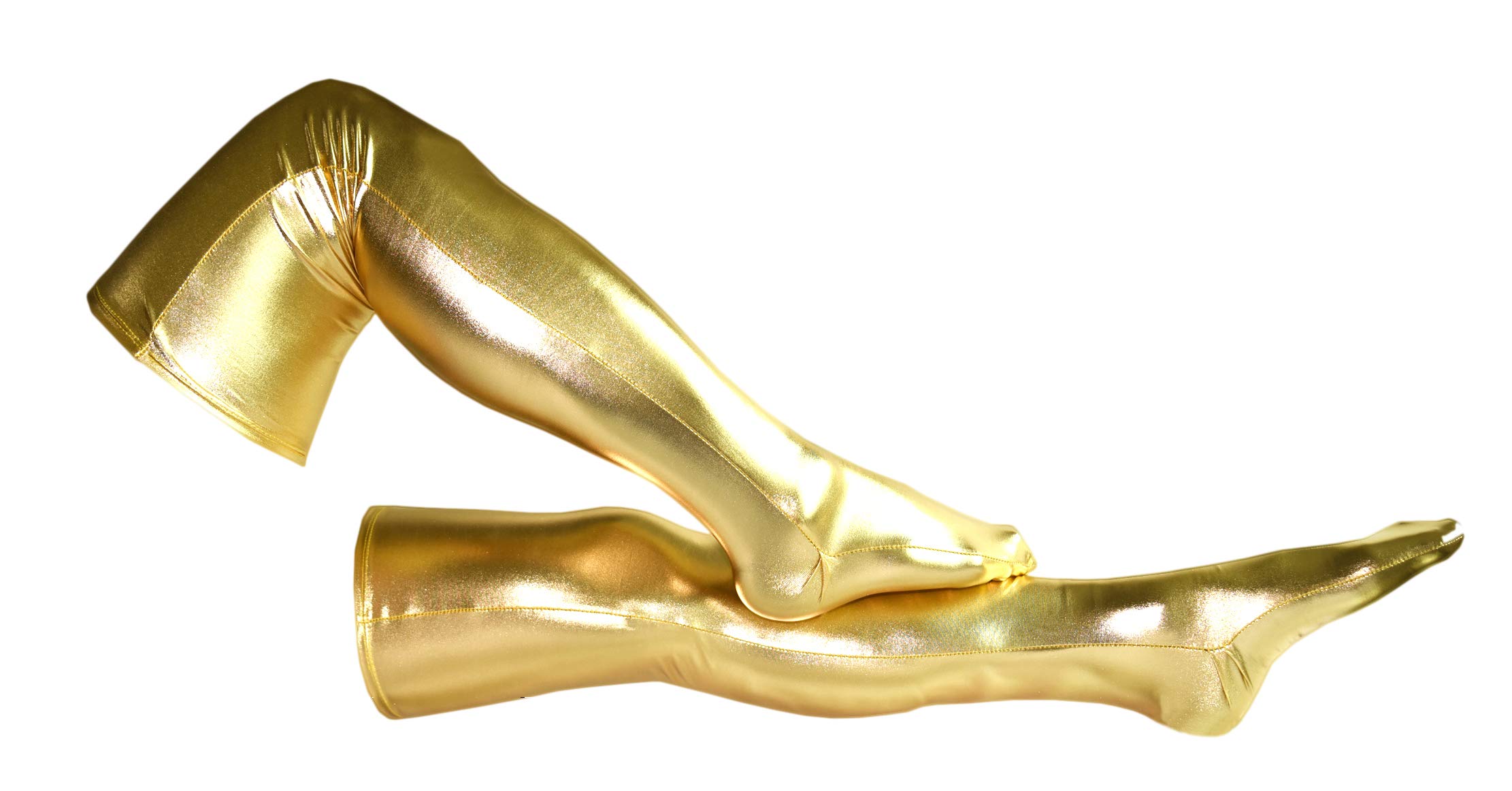 Seeksmile Unisex Shiny Metallic Spandex Skintight