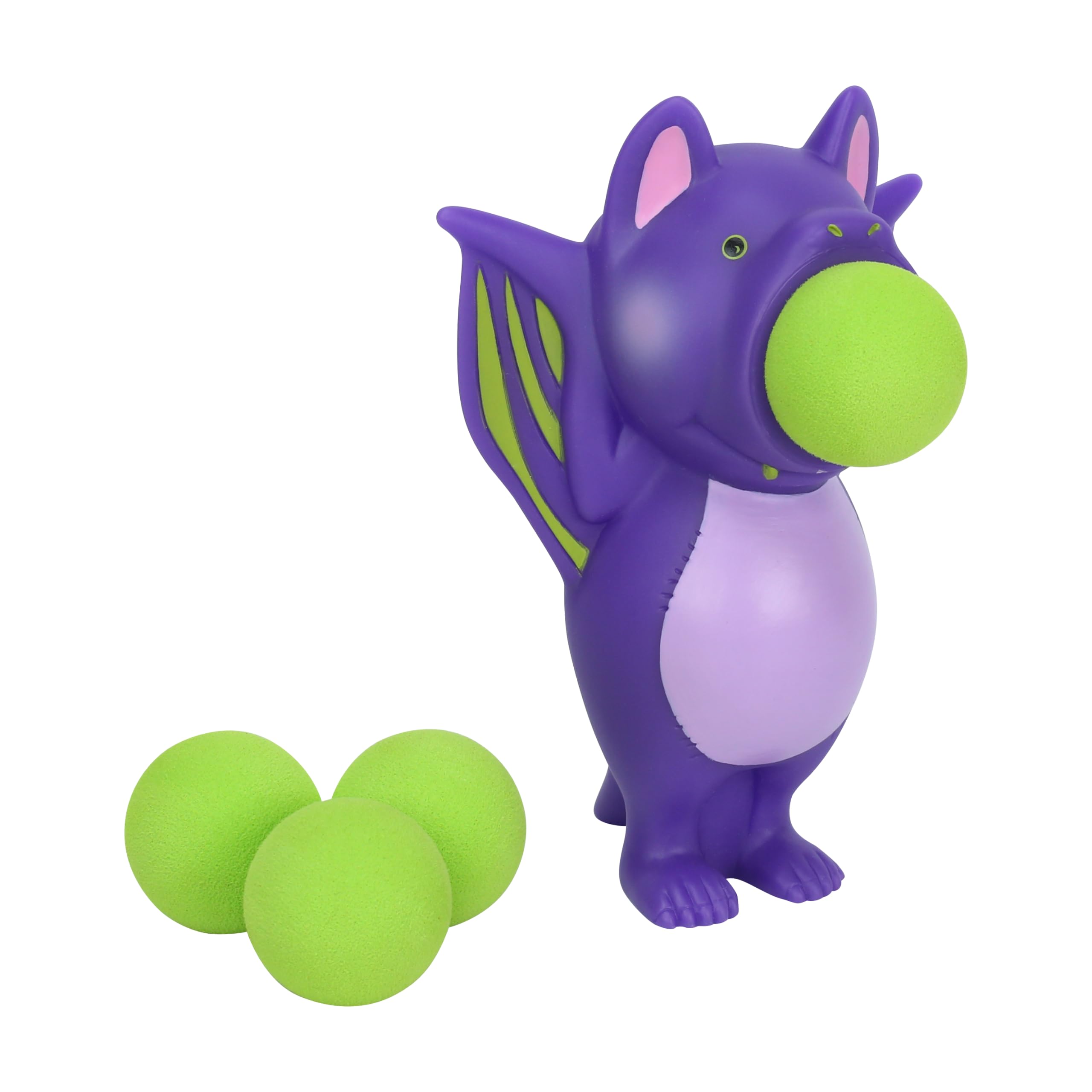 Zing Popper Toy - Launches Foam Balls Up to 20 Feet - Fun Indoor and Outdoor Game for Kids - Includes 4 Foam Balls (Spooky Bat)