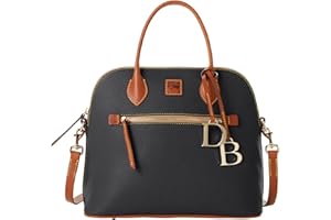 Dooney & Bourke Satchel Bags for Women, Pebble Grain Leather Domed Satchel Handbag with Optional Crossbody Bag Strap