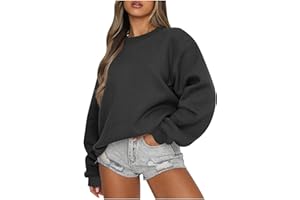 jovati Women Crewneck Sweatshirts Teen Girl Clothes Y2K Top Long Sleeve Oversized Sweater Preppy Loose Fit Fall Fashion 2023