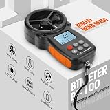 BTMETER BT-100 Digital Anemometer Wind Speed Temp Gauge view 2