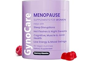 TERRAMED JUST THINK COMFORT Menopause Supplements for Women | Menopause Gummy Vitamins | Relief for Hot Flashes, Night Sweats & Mood Swings | Helps Sleep Disruptions & Brain Function | 60 Vegan Gummies