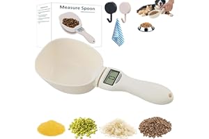 Food Measuring Scoop Scale, Digital Measuring Spoon, Weighing Spoon Scale 800g / 0.1g High Precision with LCD Screen (1Pcs)