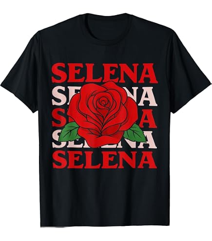 Amazon.com: Girls Selena Name Heart | Retro Vintage T-Shirt