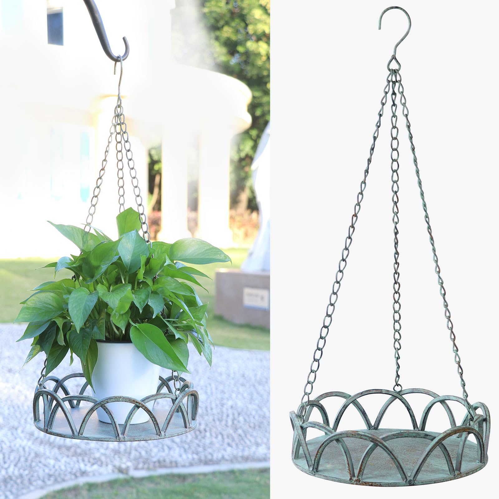 Photo 1 of MNRYLKB Hanging Planters for Outdoors,Metal Hanging Baskets for Outdoor,Garden, Patio, Deck, Porch Decor