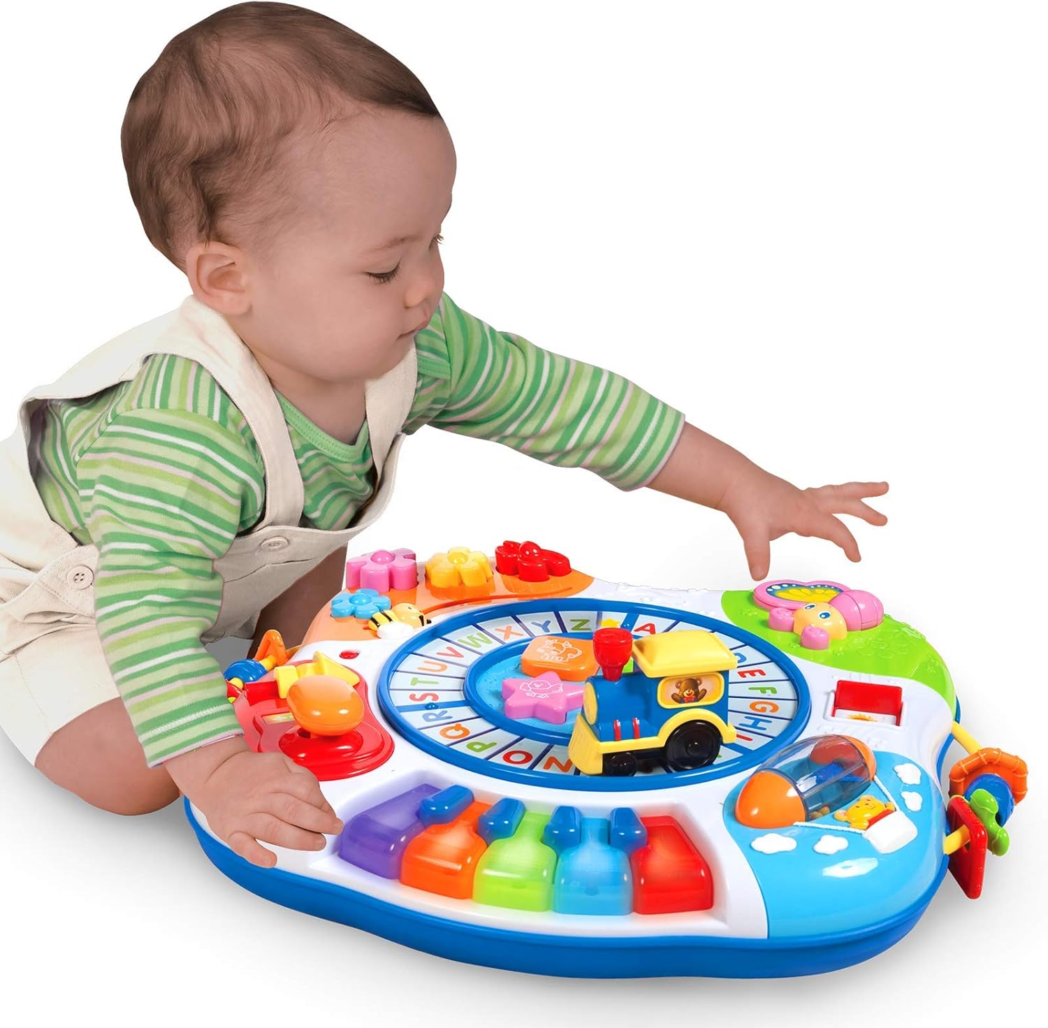 winfun letter train and piano activity table