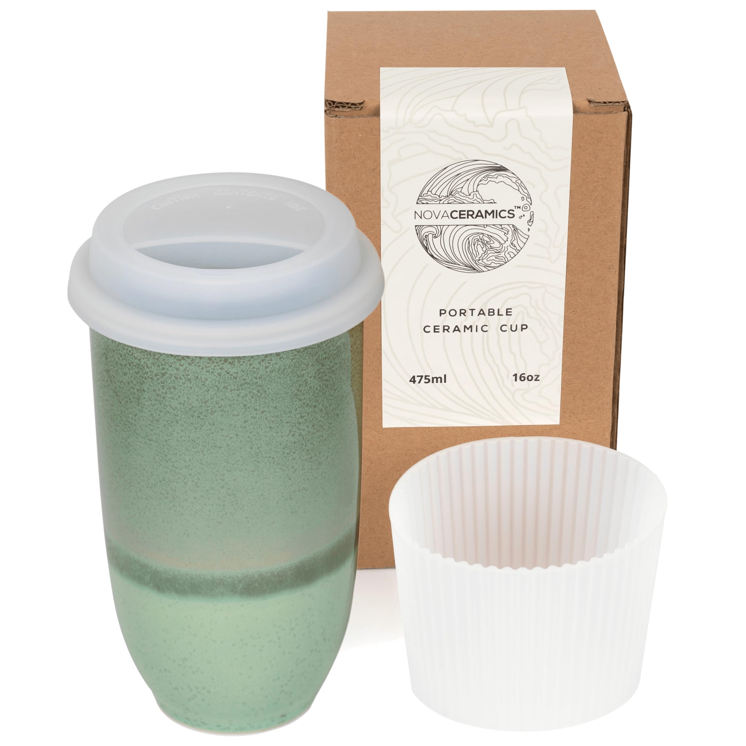 NOVA CERAMICS Coffee Travel Mug – Reusable Coffee