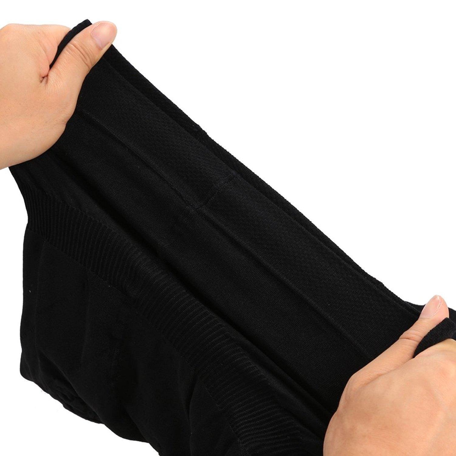 Zronji Women High- Cuts Beauty Slimming Shapewear Fat Burning Slim Shape Bodysuit & Pants Black