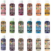 DecoArt Crafter’s Acrylic Fall Colors Paint Set, 18 (2 fl oz/59 ml) Assorted Matte Finish Colors, DIY Arts And Crafts Acrylic Paint, 36 Fl Oz(Pack of 1)
