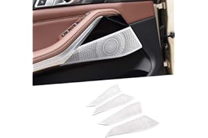 CHEYA Aluminum Alloy Car Styling Inner Door Speaker Cover Trim Sticker for BMW X5 G05 2019 X7 G07 2019 2020 Auto Accessories