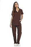 Just Love 22256V-XL Chocolate Women's Scrub