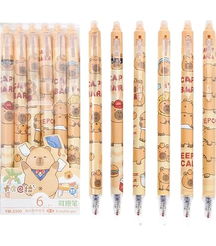 ハンドメイド　きゃんべる Amazon.com: MOZXIRZ 4 Pcs Cute Retractable Cartoon Capybara