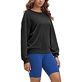 ODODOS Modal Soft Oversized Sweatshirts for Women Crew Neck Long Sleeve Relaxed Pullover Tops