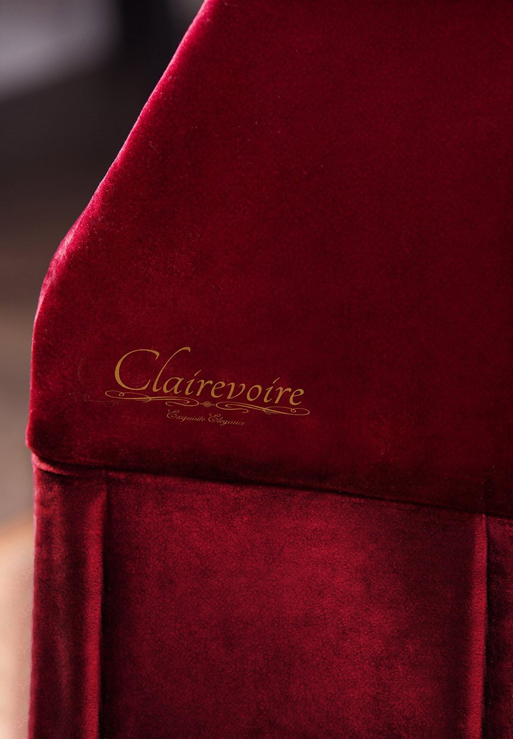 Clairevoire Grandeur: Premium Velvet Grand Piano Cover, Classic Wine, GB1K - Image 4