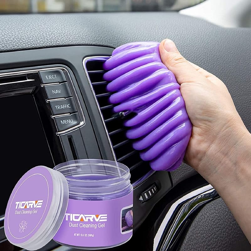 TICARVE Cleaning Gel Car Keyboard Dust Cleaner Putty 2-in-1 Slime