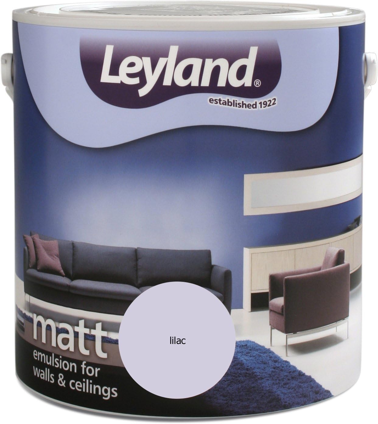 Leyland 303587 Matt Emulsion Paint, Lilac, 2.5 Litre Amazon.co.uk DIY