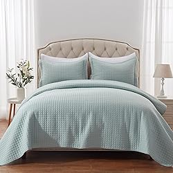 SunStyle Home Quilt Set King Sage Green Lightweight
