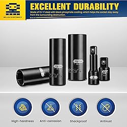 BLACKROBOT 1/2" Drive Impact Socket Set Glossy