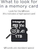 Integral 1TB microSD Card 4K Video 100MB/s U3 A1 for Phone Tablet Drone Console view 3