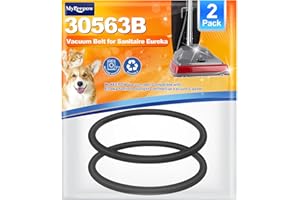 MYKEEPOW 2 Pack Vacuum Belts for Sanitaire Commercial Upright SC679, Round Belt for Eureka Vacuum Cleaner,Replace Parts 30563B, 30563A