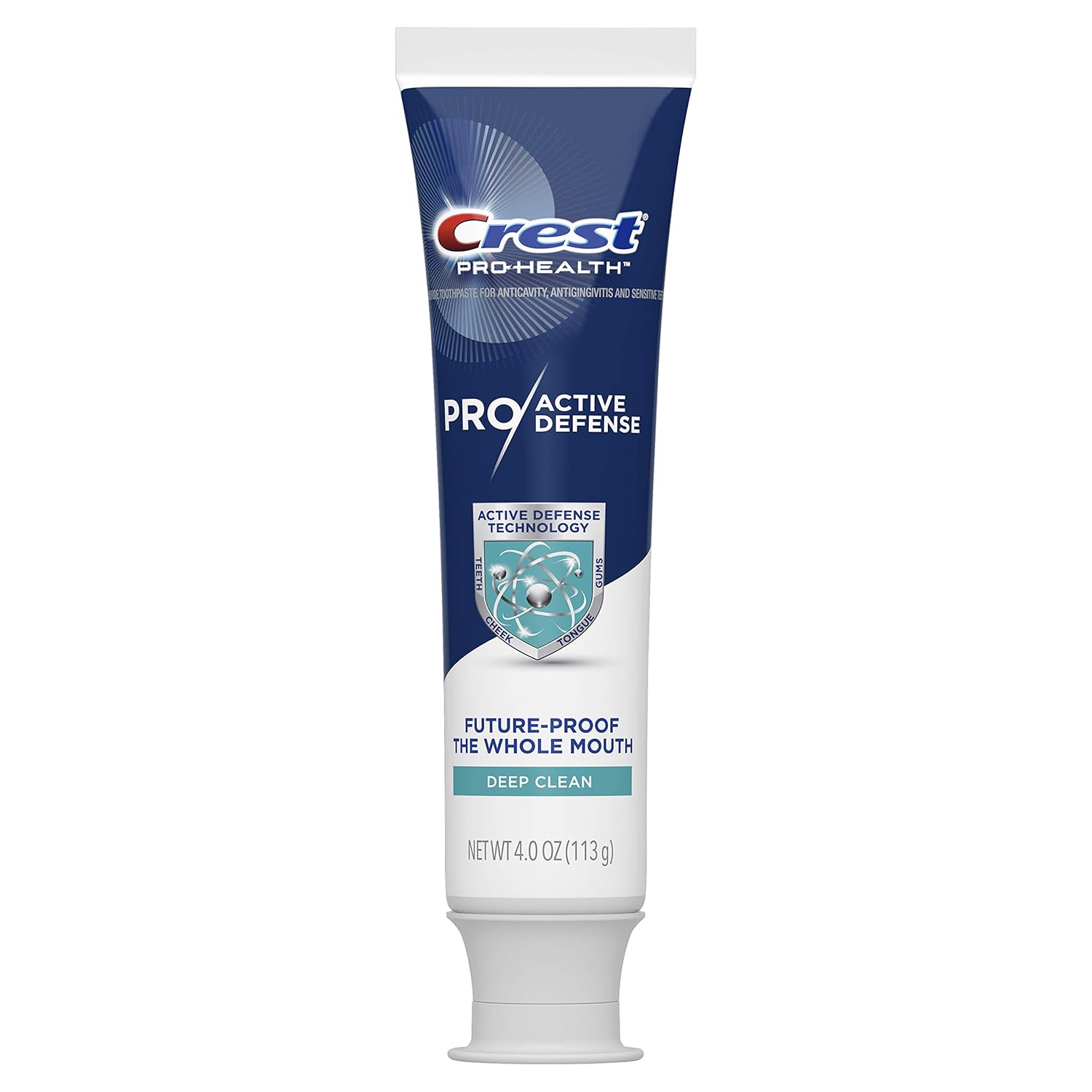 Crest Pro-Health Pro|Active Defense Deep Clean Toothpaste, 4.0 oz, Pack of 3 : Beauty