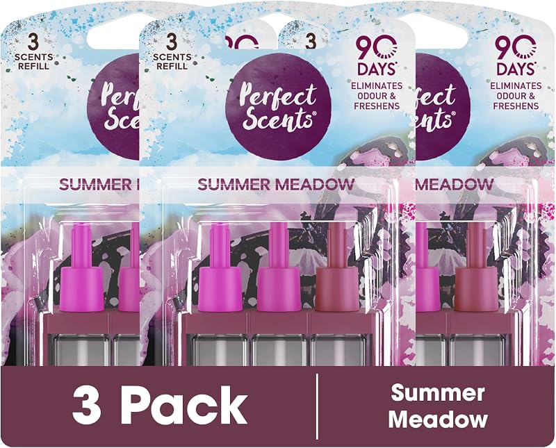 Perfect Scents 3 Scents Summer Meadow Air Freshener Refills 20ml 3/6/12 Pack