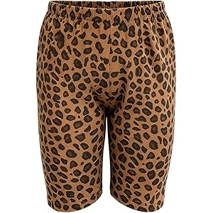VEOAY 2-12 Years Cotton Girls Biker Shorts Elastic Waist Active Bottoms for Kids Running Dance Volleyball Outdoor Play