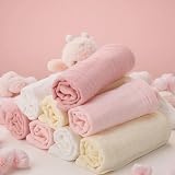 Zuimei 8 Pack Muslin Cloths Baby 100% Cotton 25x25 cm Soft Face Cloths view 5