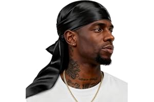 YFONG 100% Mulberry Silk Durag for Men & Women, 22 Momme Silky Durag for Hair Care, Soft and Breathable Do rag,