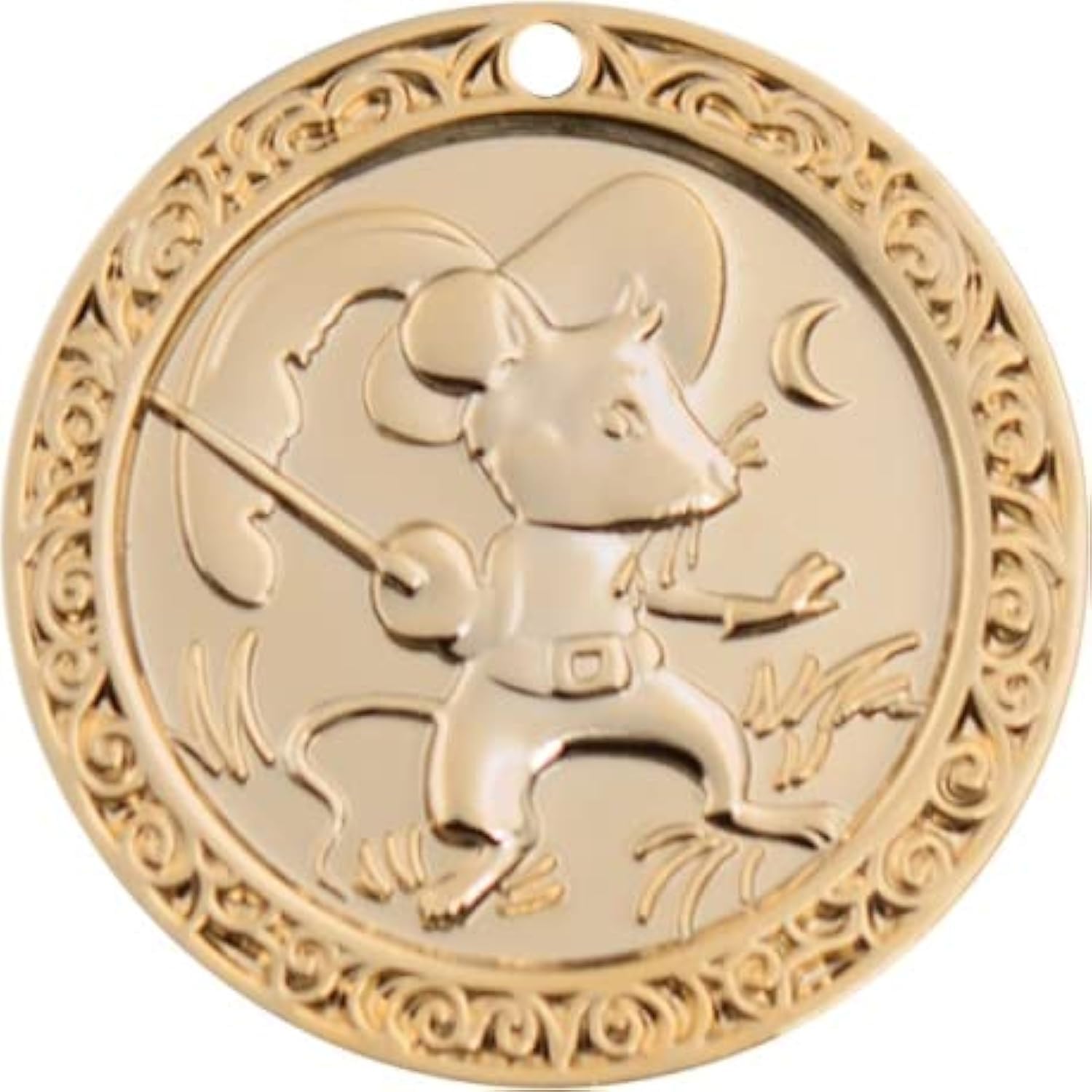 Zahnfee.me Tooth Fairy Coin Mouseketeer, Gold Plated, 27. Limited Edition.