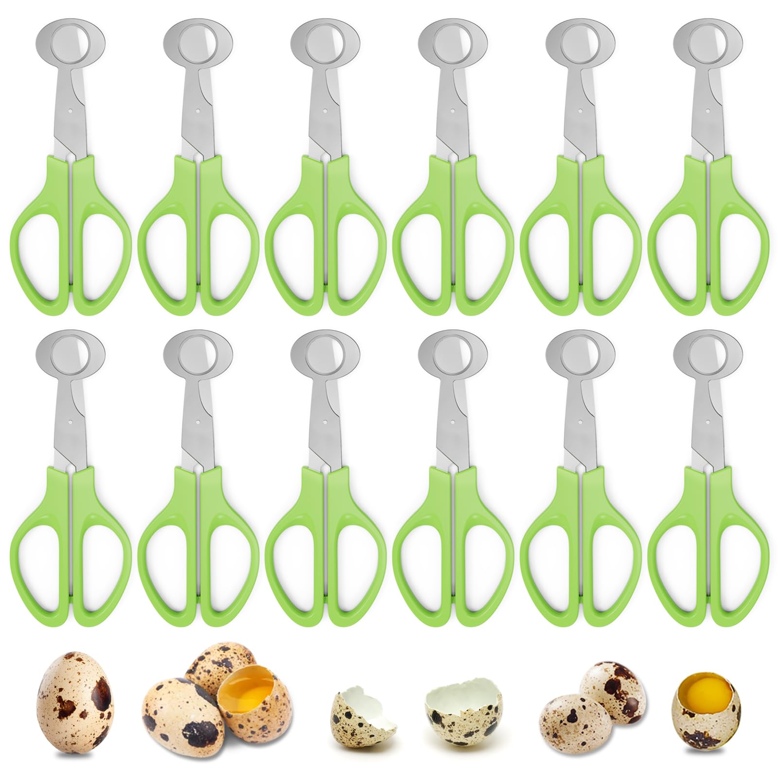 Photo 1 of Quail Egg Cutter Scissors Stainless Steel Pigeon Bird Egg Opener Pack of 12