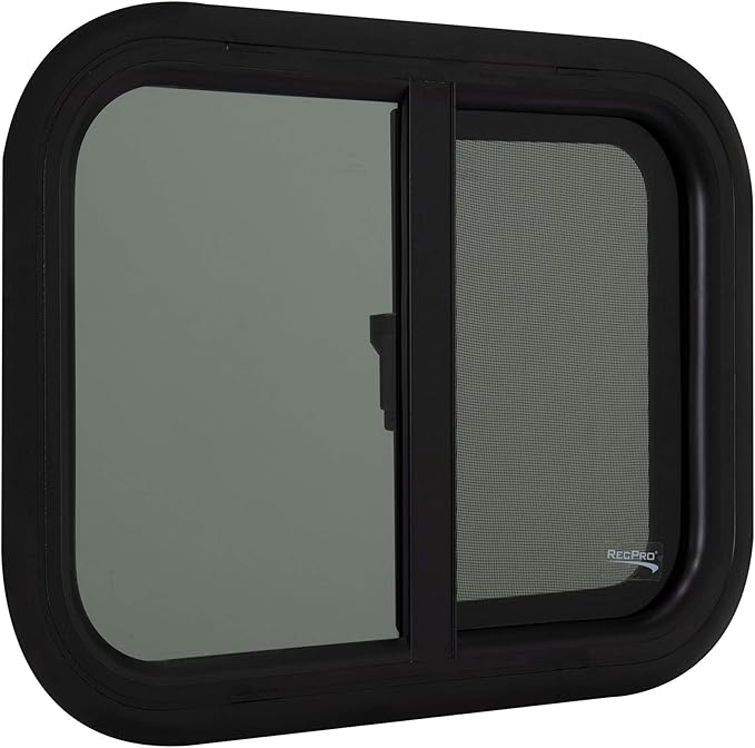 RV Window 20" W x 15" H Teardrop Horizontal Slide RV