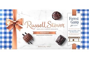 Forrest Gump Chocolate Assortment - Life was like a box of Chocolates - Assorted Milk and Dark Chocolates - Smiling Sweets - Made Using the Finest Ingredients