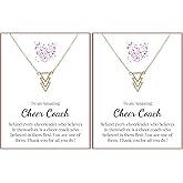 VIY Personal Card Cheer coach gift, Cheer coach gifts for women, Dance teacher gifts, Cheerleader necklace, Cheerleading teacher gift