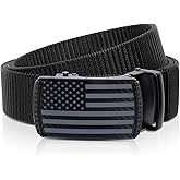 Beltroad American Flag Belt for Men Black Nylon Ratchet Belts 4th of July Patriotic Decorations