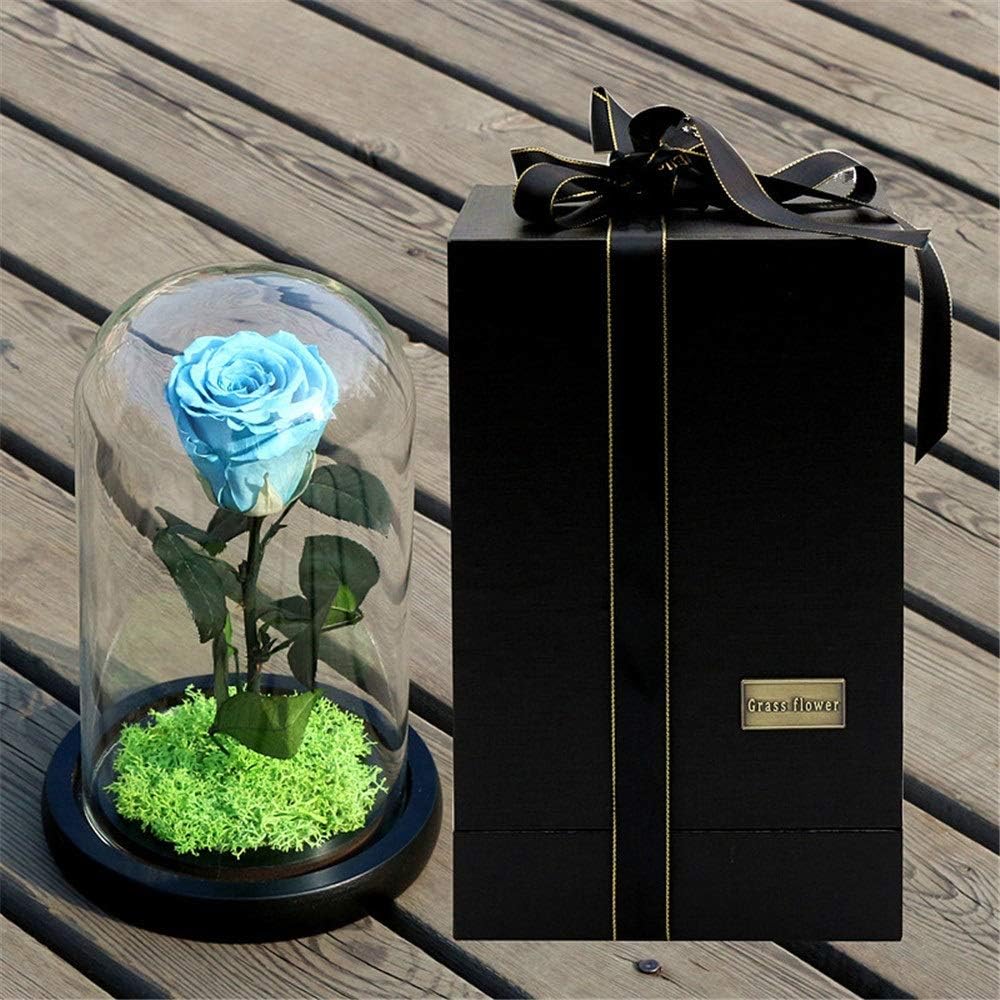 Hnks Soap flower Handmade Rose Flower Gifts For Anniversary,Birthday,Valentine's Day,Wedding,Gift For Her,Mom,Wife,Girlfriend For Thanksgiving gift (Color : Blue, Size : Free size)