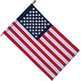 American Flag 2.5x4 Ft Pole Sleeve Banner Style-Embroidered Stars,Sewn Stripes,UV Protected,Heavy Duty Durable Polyester USA US Outdoor Indoor Flags (Pole NOT Included)