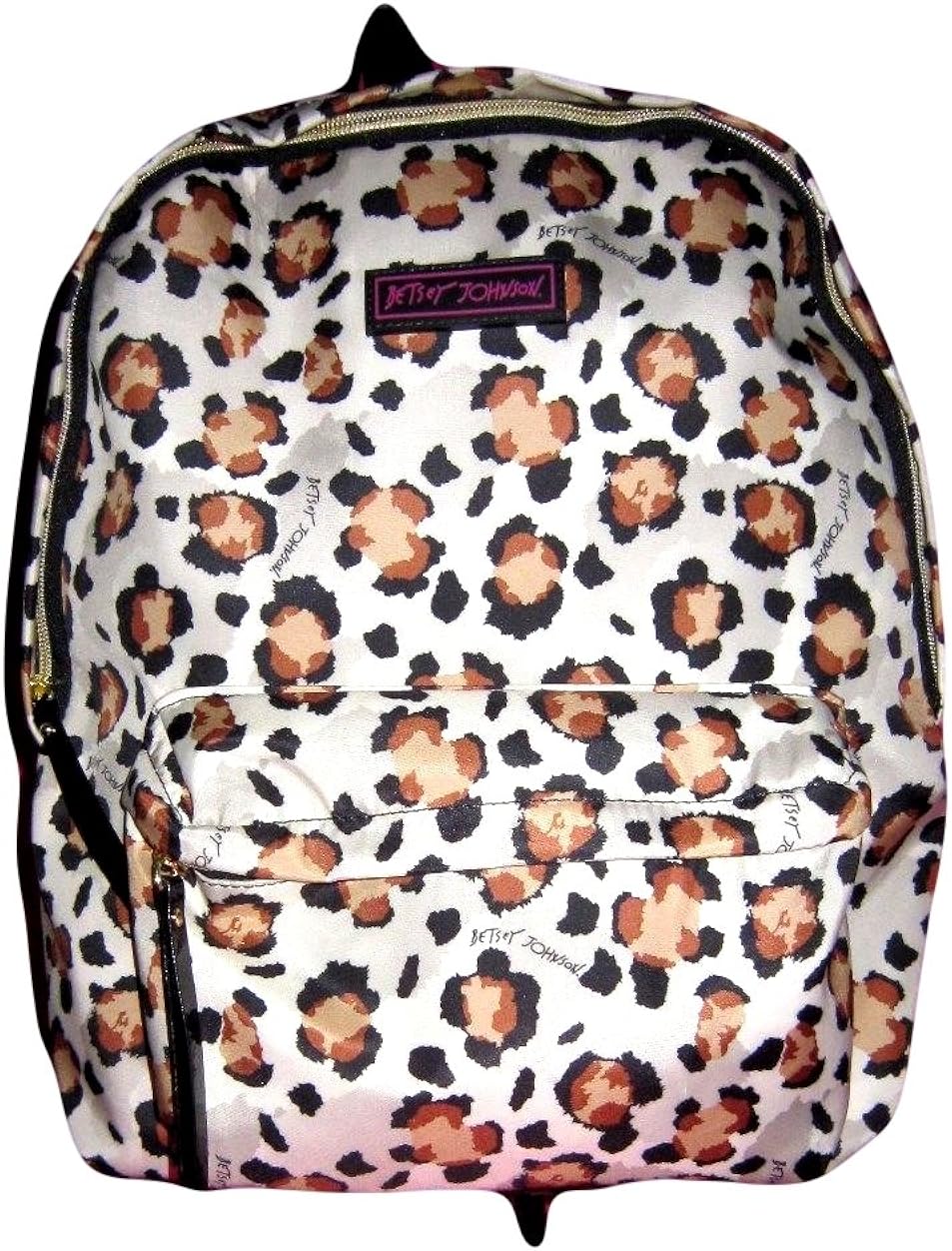 betsey johnson leopard backpack