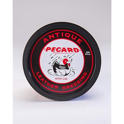 PECARD Antique Leather Dressing, 6 oz, Leather Care Made in The USA Since 1902. Best Leather Conditioner for Vintage and New Leather Apparel, Furniture, Auto Interiors, Shoes, Bags and Accessories