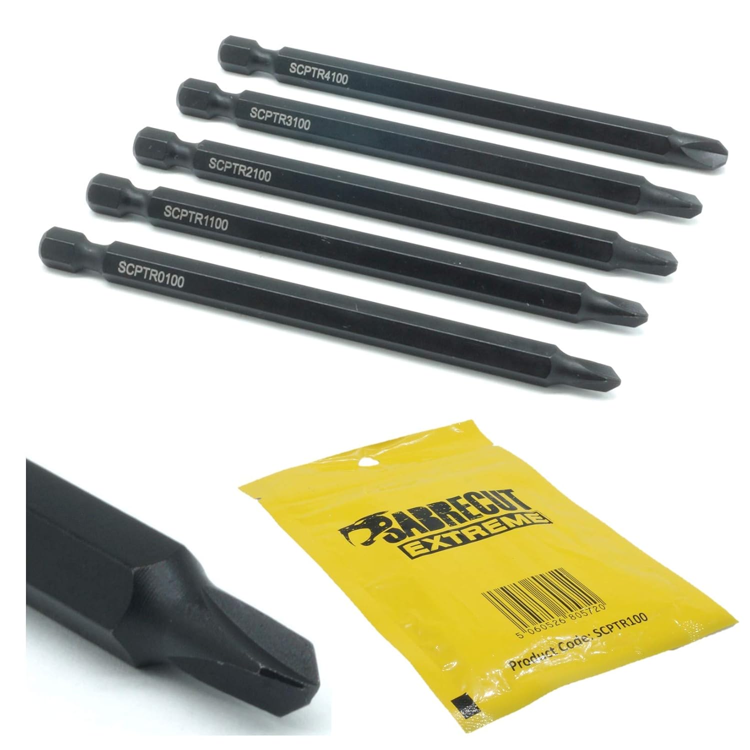 5 x SabreCut SCPTR100 Tri Wing TriWing Security Screwdriver Bits Tip