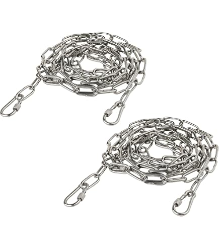 Chaîne En Acier Inoxydable SUS304 - Longueur 3 M, Diamètre 2 Mm, Capacité 35 Kg - Pour Fixation, Bricolage, Extérieur, Anti-vol