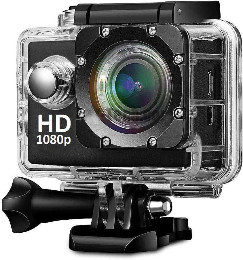 Dronean P3I Sports Action Camera Video Camera Waterproof Digital Cam Full HD 1080P|12MP for All Smartphone Device (Random Colour)