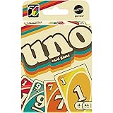 UNO Iconic Series 1970s Matching Card Game Featuring Decade-Themed Design, 112 Cards for Collectors, Teen & Adult Game Night,