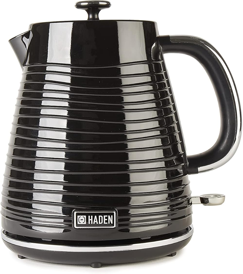 Haden Devon 1.7L Black Kettle Cordless 360° Base Boil Dry Auto Shut-Off
