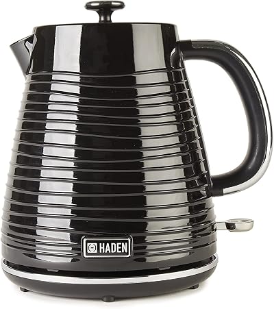 Haden Devon 1.7L Black Kettle Cordless 360° Base Boil Dry Auto Shut-Off